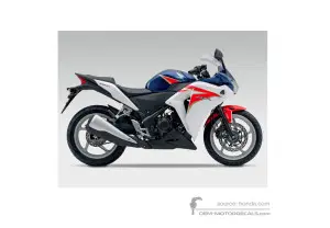 Autocollants pour Honda CBR250R 2011 - Bleu • Honda Autocollants OEM