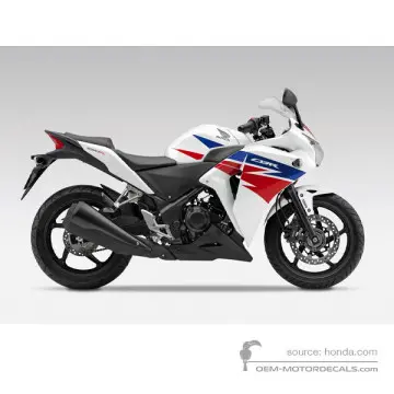 Honda CBR250R 2013 - Wit - Pearl Himalayas White