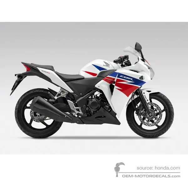 Honda CBR250R 2013 - Biały - Pearl Himalayas White