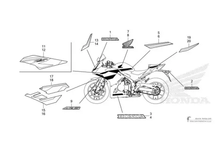 Honda CBR500R 2024 - Rojo
