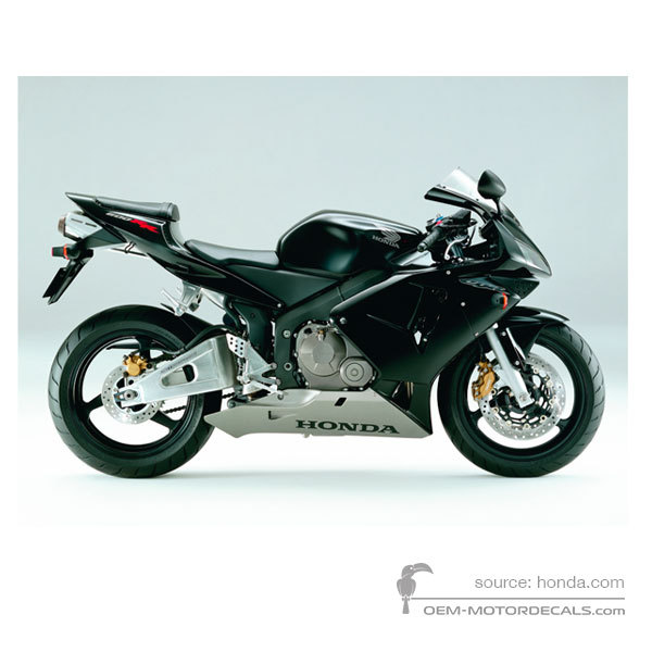 Aufkleber für Honda CBR600RR 2004 - Schwarz • Honda OEM-Aufkleber