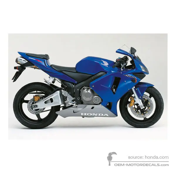 Honda CBR600RR 2004 - Niebieski - Candy Tahitian Blue