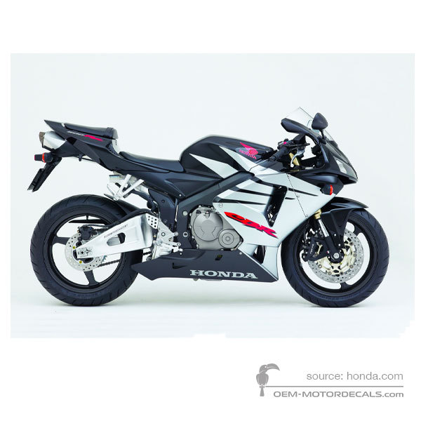 Decals for Honda CBR600RR 2005 - Black • Honda OEM Decals