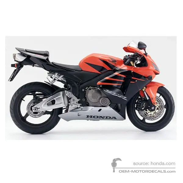 Honda CBR600RR 2006 - Pomarańczowy - Pearl Fire Orange
