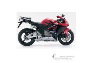 Aufkleber für Honda CBR600RR 2006 - Rot • Honda OEM-Aufkleber