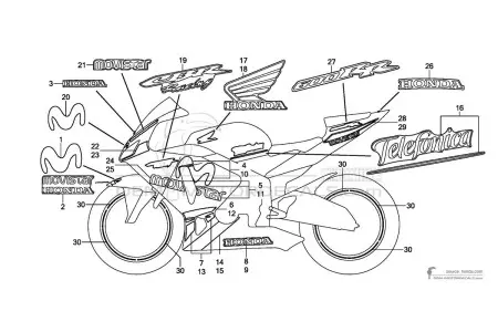Honda CBR600RR 2006 - Azul