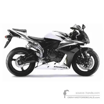 Honda CBR600RR 2007 - Biały - Pearl Sunbeam White