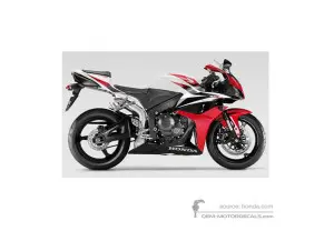 Stickers voor Honda CBR600RR 2008 - Wit • Honda OEM Stickers