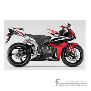 Honda CBR600RR 2008 - Weiss - Pearl Sunbeam White