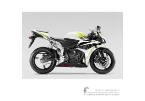 Pegatinas para Honda CBR600RR 2008 - Blanco Hannspree • Honda Pegatinas OEM