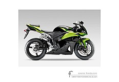 Autocollants pour Honda CBR600RR 2009 - Noir Vert • Honda Autocollants OEM