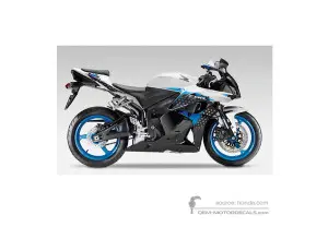 Aufkleber für Honda CBR600RR 2009 - Weiss Special • Honda OEM-Aufkleber