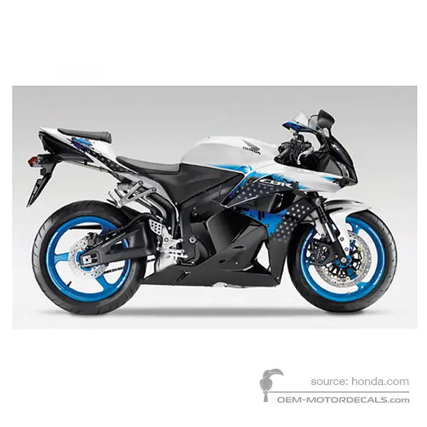 Honda CBR600RR 2009 - Biały Special - Pearl Sunbeam White (Special)