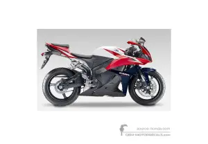 Aufkleber für Honda CBR600RR 2009 - Weiss • Honda OEM-Aufkleber