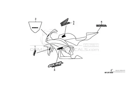 Honda CBR600RR 2010 - Noir