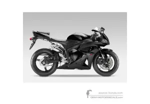Autocollants pour Honda CBR600RR 2010 - Noir • Honda Autocollants OEM