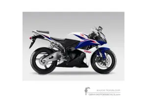 Adesivi per Honda CBR600RR 2011 - Bianco • Honda Adesivi OEM
