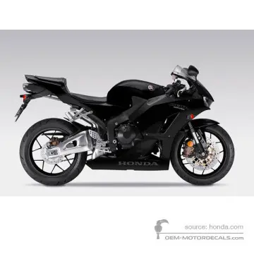 Honda CBR600RR 2013 - Zwart - Graphite Black
