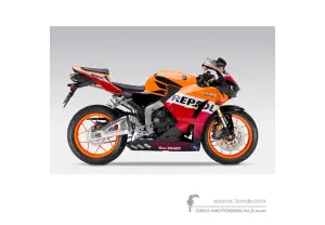 Adesivi per Honda CBR600RR 2014 - Arancione • Honda Adesivi OEM