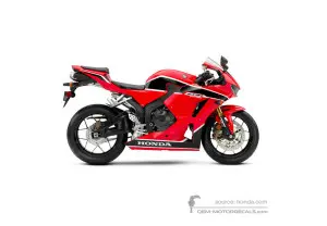 Naklejki do Honda CBR600RR 2018 - Czerwony • Honda Naklejki OEM