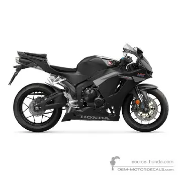 Honda CBR600RR 2025 - Czarny - Mat Ballistic Black Metallic