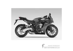 Naklejki do Honda CBR650F 2014 - Szary • Honda Naklejki OEM