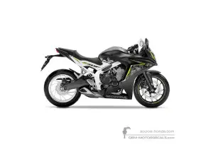 Naklejki do Honda CBR650F 2016 - Czarny • Honda Naklejki OEM