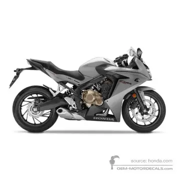 Honda CBR650F 2017 - Zilver - Sword Silver Metallic