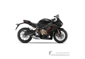Stickers voor Honda CBR650R 2019 - Zwart • Honda OEM Stickers
