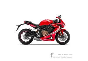 Autocollants pour Honda CBR650R 2019 - Rouge • Honda Autocollants OEM