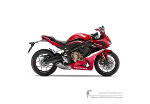 Pegatinas para Honda CBR650R 2021 - Rojo • Honda Pegatinas OEM