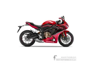Adesivi per Honda CBR650R 2022 - Rosso • Honda Adesivi OEM