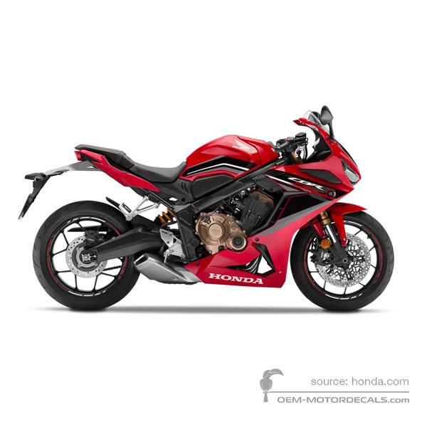 Aufkleber für Honda CBR650R 2022 - Rot • Honda OEM-Aufkleber