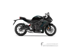 Adesivi per Honda CBR650R 2023 - Nero • Honda Adesivi OEM