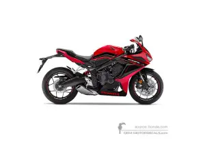 Adesivi per Honda CBR650R 2023 - Rosso • Honda Adesivi OEM