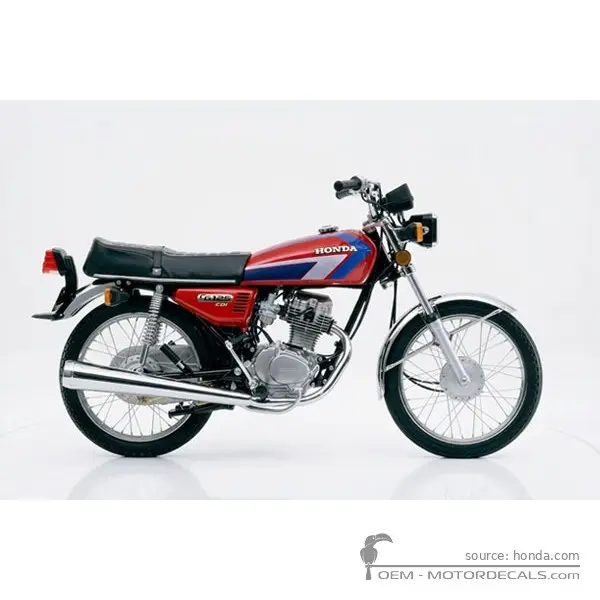 Honda CG125 1993 - Candy Ruby Red