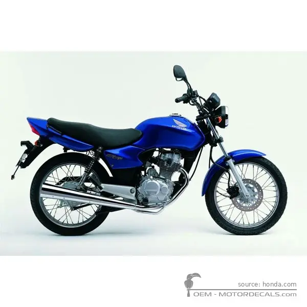 Honda CG125 2004 - Pearl Twister Blue
