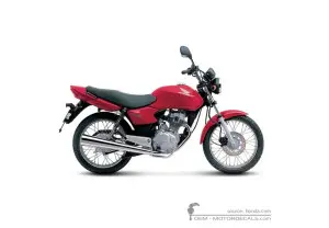 Decals for Honda CG125 2007 • Honda OEM Decals