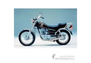 Decals for Honda CM125C CUSTOM 1993 - Black • Honda OEM Decals