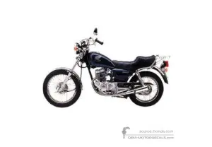 Decals for Honda CM125C CUSTOM 1994 - Blue • Honda OEM Decals