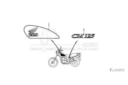 Honda CM125C CUSTOM 1999 - Red