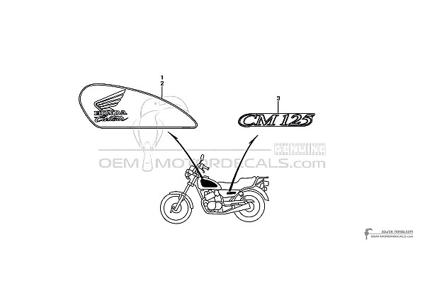 Honda CM125C CUSTOM 1999 - Red