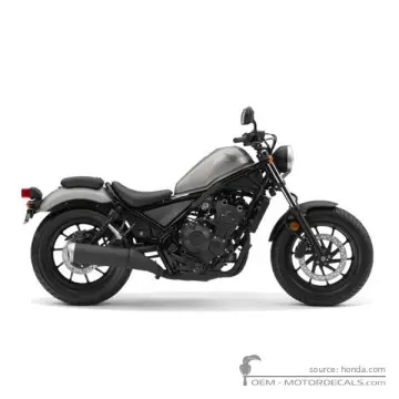 Honda CMX500 REBEL 2017 - Mat Armored Silver Metallic