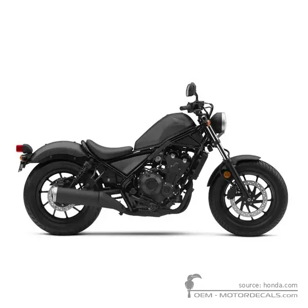 Honda CMX500 REBEL 2022 - Mat Axis Gray Metallic