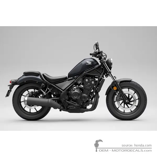 Honda CMX500 REBEL 2024 - Mat Gunpower Black Metallic