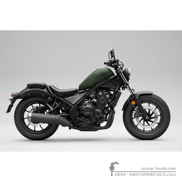Honda CMX500 REBEL 2024 - Mat Laurel Green Metallic