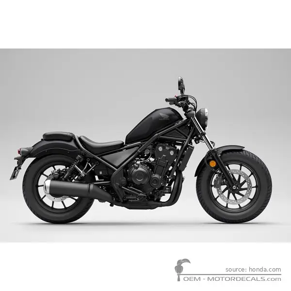 Honda CMX500 REBEL 2025 - Mat Gunpowder Black Metallic