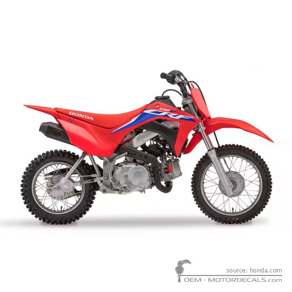 Decals for Honda CRF110 2022 • Honda OEM Decals