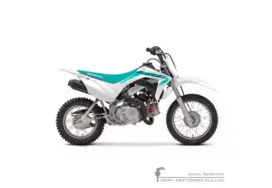 Autocollants pour Honda CRF110 2024 • Honda Autocollants OEM