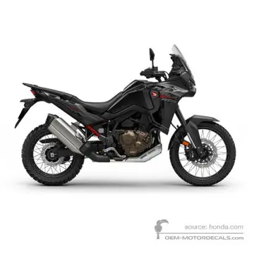 Honda CRF1100 AFRICA TWIN 2025 - Czarny - Mat Ballistic Black Metallic